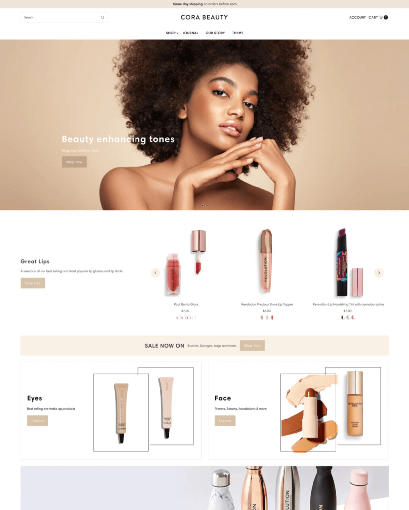 best shopify themes for hair products