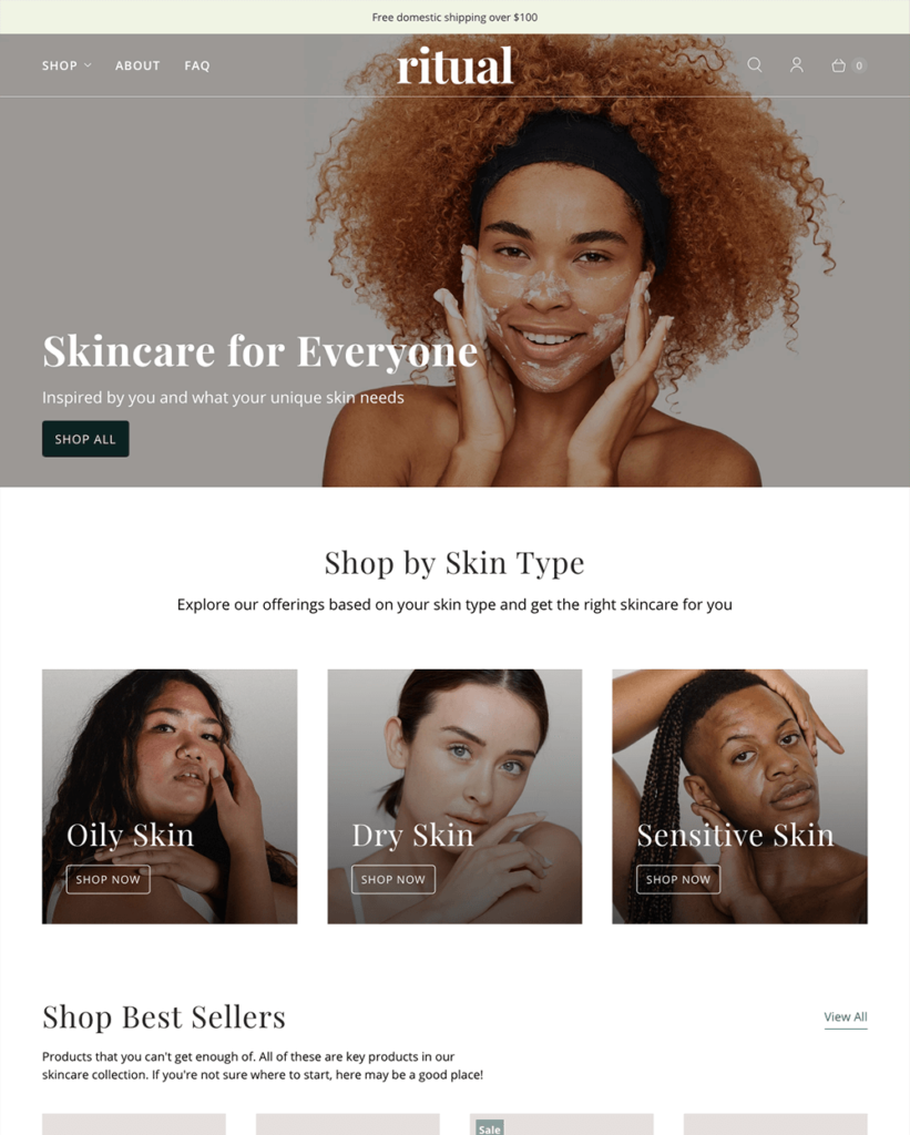 ecommerce hair product themes