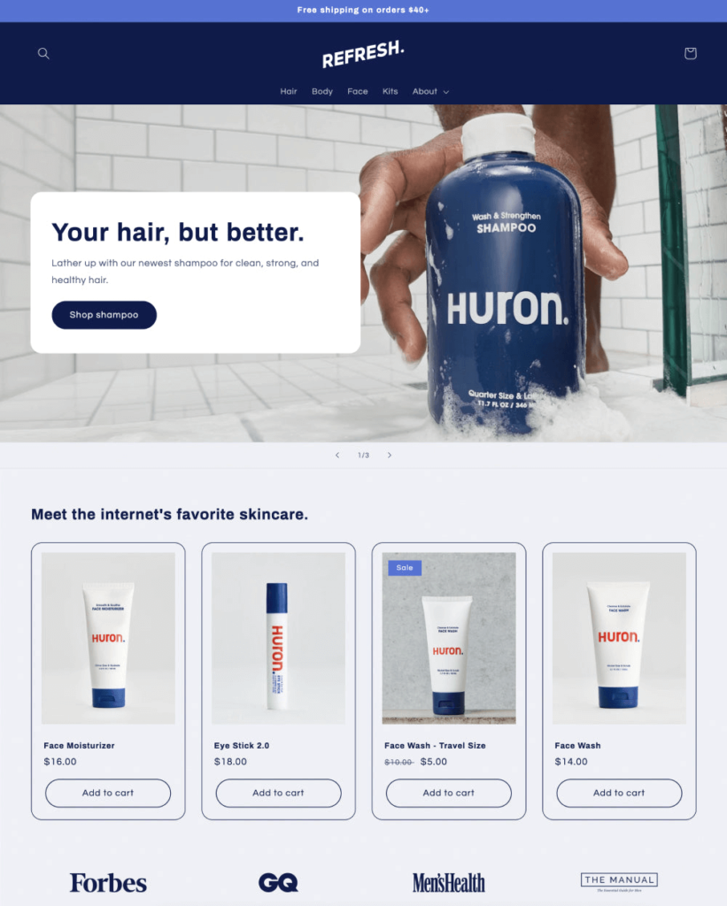 top hair care themes shopify