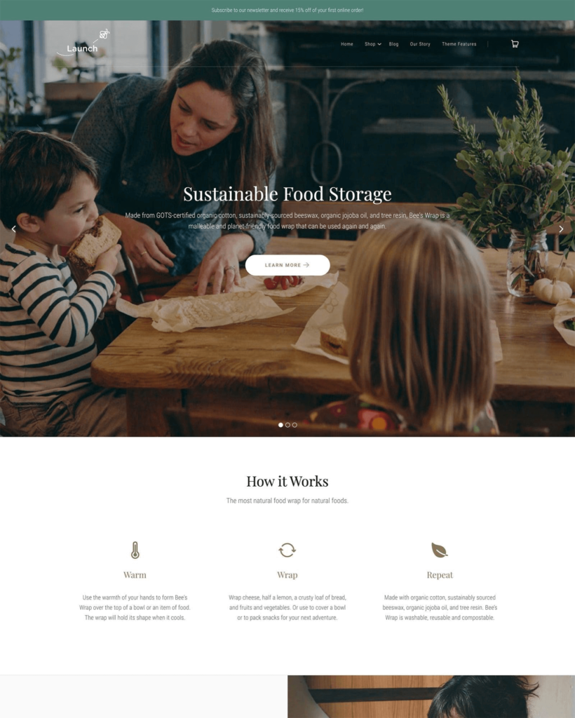 top shopify themes for food and beverage