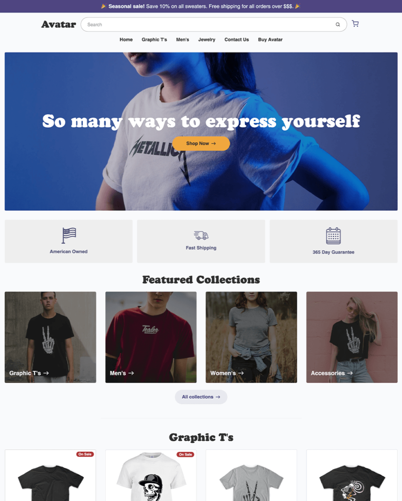 shopify themes for tshirt stores