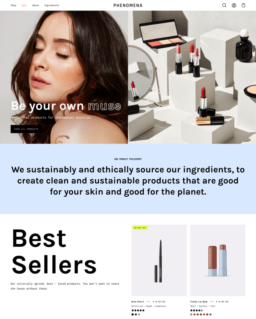 best shopify theme for beauty
