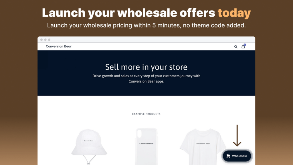 what is a shopify wholesale app