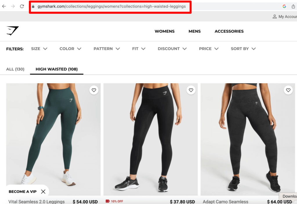 Shopify collection page seo