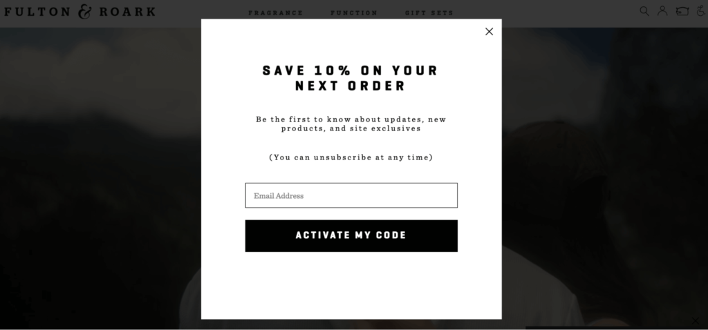 top examples of shopify newsletter popups