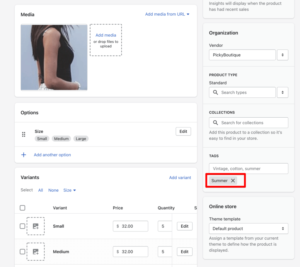 how to optimize shopify product tags for seo