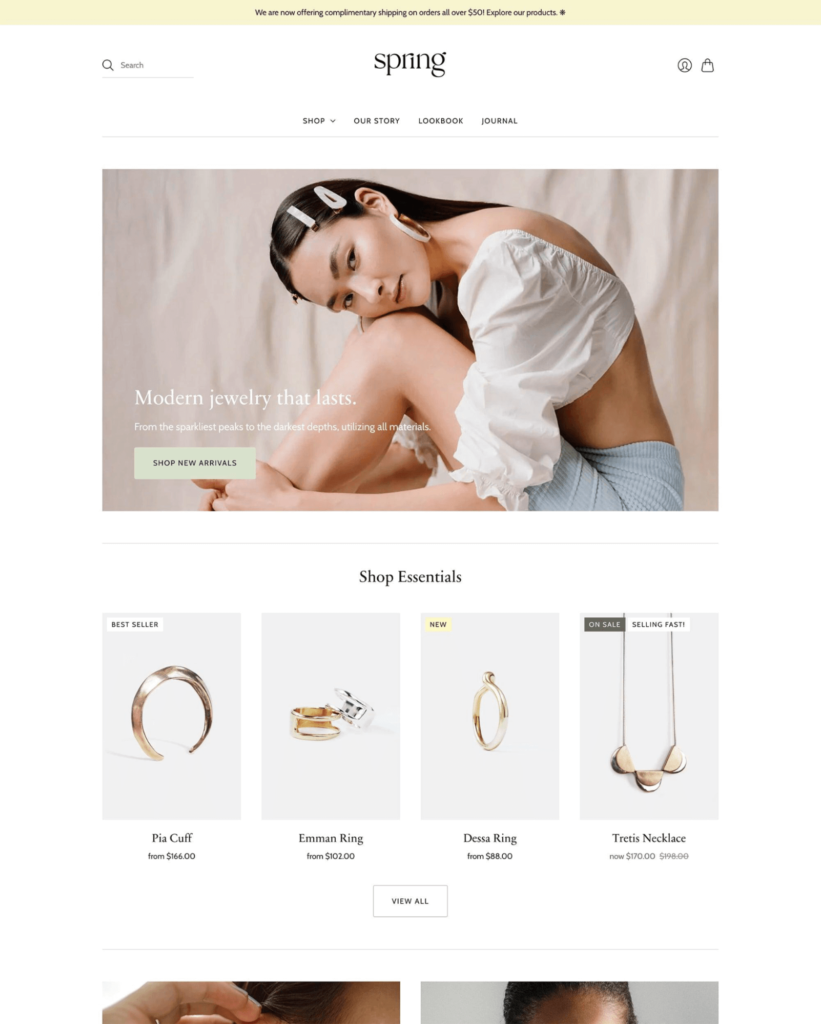 Shopify themes for small catalog