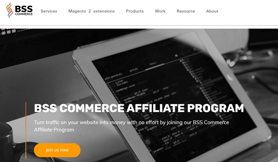 BSS commerce affiliate program for Shopify agencies