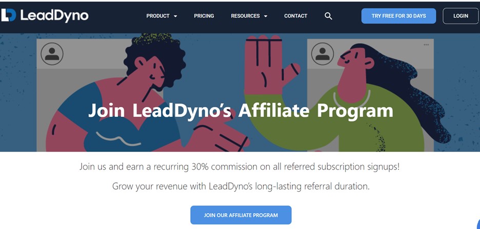 LeadDyno affiliate program for Agencies