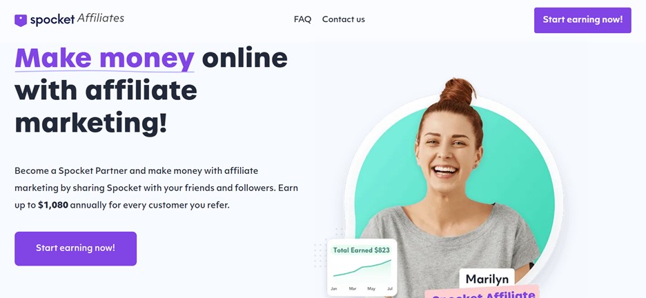 Spocket affiliate program for Shopify agencies