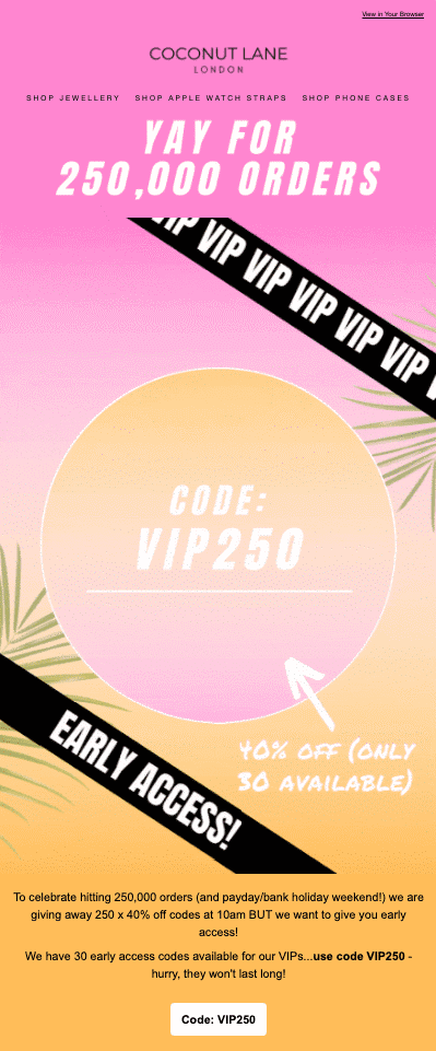 Exclusive VIP Offers