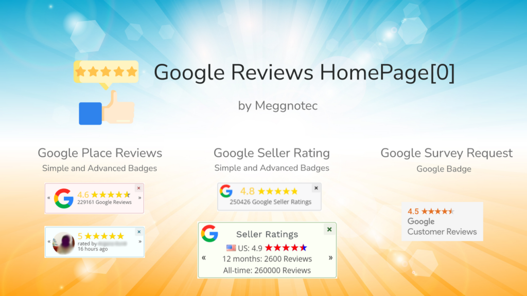 Google Reviews by HomePage